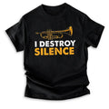 Swoosh Destroy Silence - Trombonist Straw hat pirates Player Marching Gunpla brand T-Shirt Hoodie, Sweatshirt