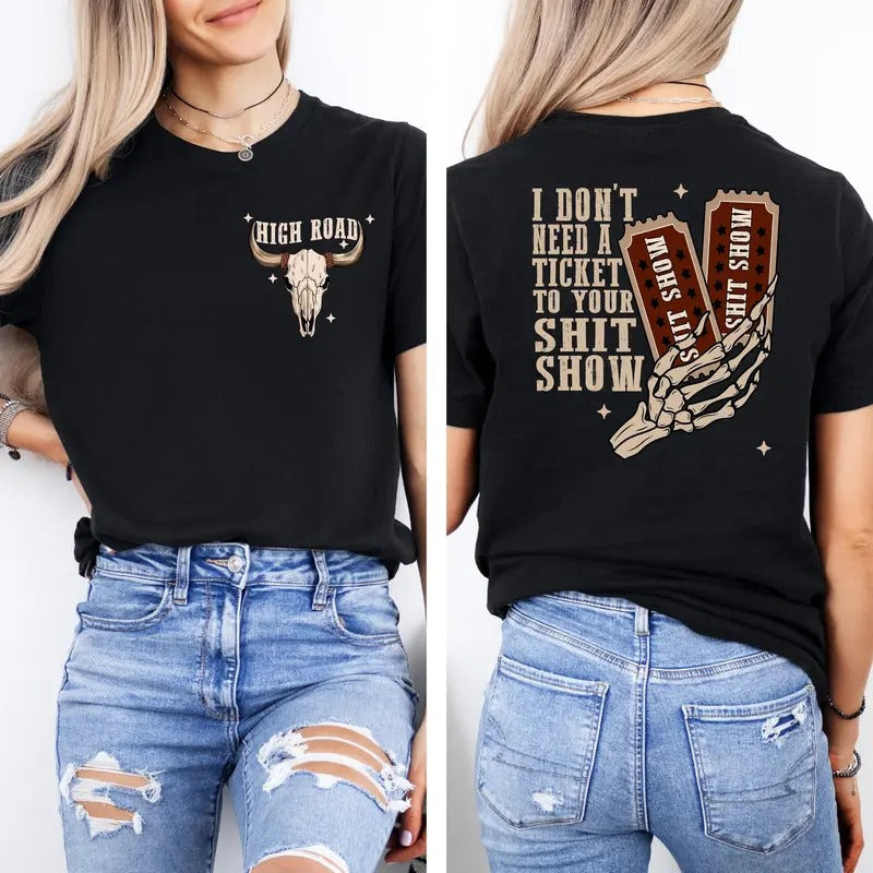 Swoosh Don'Lightsaber brand Need WB shield Ticket Hidden leaf ninja Your Shit Show Lightsaber brand-Shirt, High Road...
