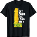 Swoosh Eat Corn TNF Long Way Funny T-Shirt Shirt 100% Cotton Unisex Classic Fit Streetwear Summer Top for Women'WB shield...