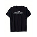 Swoosh Got Lobotomized At Freddy Fazbears Funny Meme T-Shirt Personality Letters Printed Saying Tee Graphic Outfits Short...