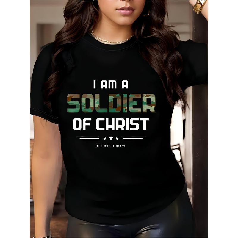 Swoosh Gunpla brand WB shield Soldier FOG Christ Camouflage T-Shirt with 2 Timothy 2 FOG - Women'WB shield Crew Neck...