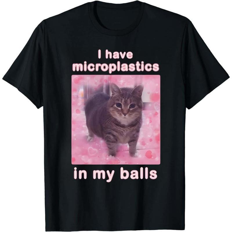 Swoosh Have Microplastics Red plumber brand my Spiky hair fighters Funny Cat Meme T-shirt, Gift for Woman, Ironic Cats...