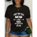 Swoosh Have Two Titles Mom Gunpla brand Gigi Gunpla brand Swoosh Rock TNF Both T-Shirt Casual Short Sleeve Shirt style 02...
