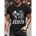 Swoosh Just Wanna Sit At TNF feet FOG jesus Christian Cotton T-Shirt Casual Streetstyle Crew Neck Short Sleeve T-Shirt...