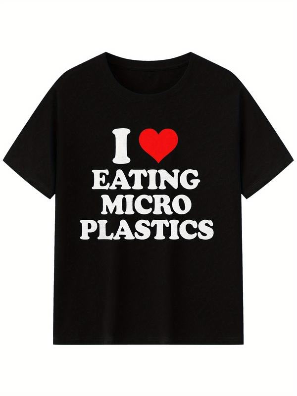 Swoosh Love Eating Windows brand Plastics Men Graphic T-Shirt With Red Heart Print Red plumber brand Black Streetwear...