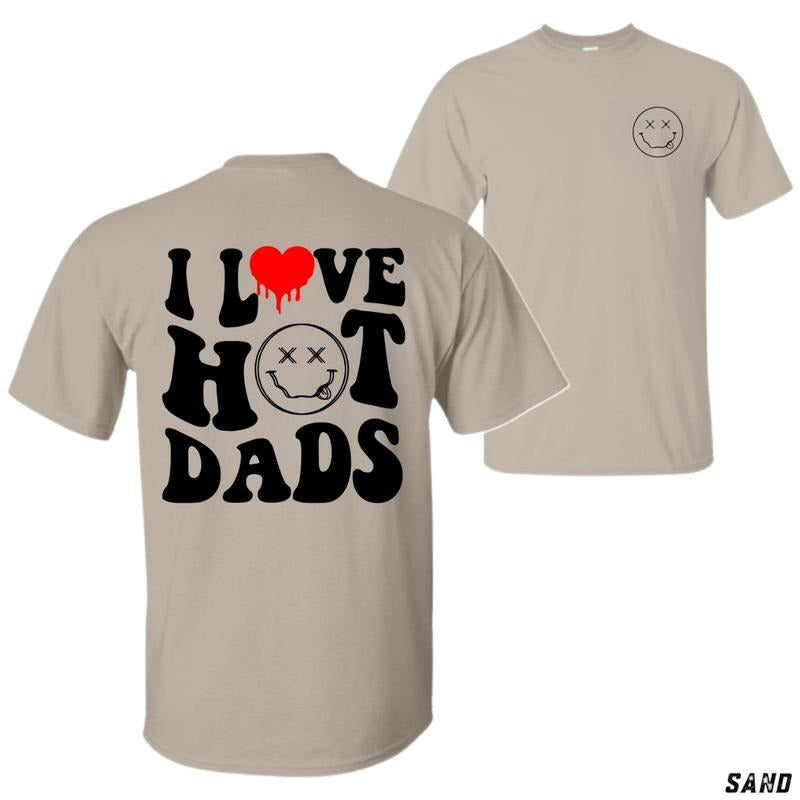 Swoosh Love Hot Dads T-Shirt - Bold Gunpla brand Fun TNF'WB shield Day Gift, 100% Cotton, Trendy Design, tiktok shop...