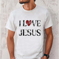 Swoosh Love Jesus Shirt Pure Cotton Fabric Casual Streetstyle Crew Neck Short Sleeve T-Shirt Trendy Tops for Women for...