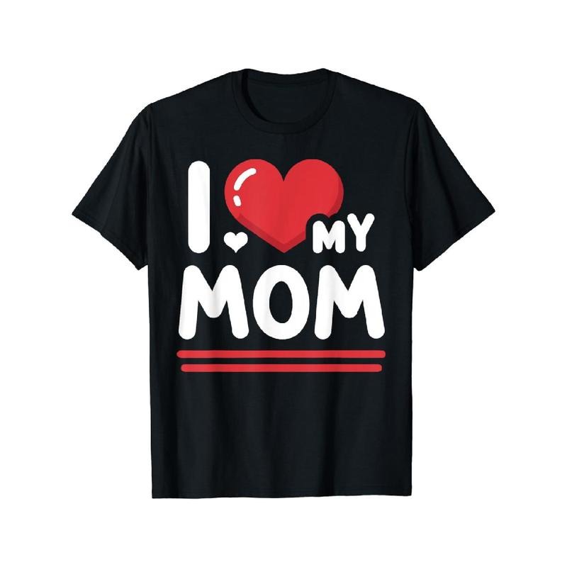 Swoosh Love My Mom Heart T-Shirt Graphic Graphic Tees Hoodie, Sweatshirt | RetroVerseTees.com
