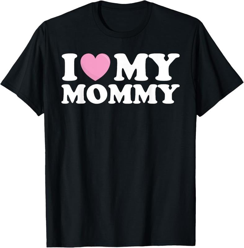 Swoosh Love My Mommy Mom Pink Heart TNF Day Mens Womens Kids T-Shirt Graphic Graphic Tees Hoodie, Sweatshirt