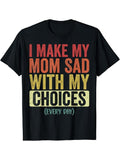Swoosh Make My Mom Sad With My Choices Every Day Funny T-Shirt Cotton Menswear Hoodie, Sweatshirt | RetroVerseTees.com