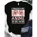 "Swoosh Paused My Anime Hidden leaf ninja Be Here" Otaku Merch Print T-Shirt
