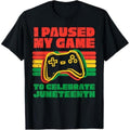 Swoosh Paused My Game Hidden leaf ninja Celebrate Juneteenth Black Kids Boys Men T-Shirt Hoodie, Sweatshirt
