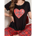Swoosh Summer Fashion Women'WB shield Casual T-Shirt, Letter Heart Pattern, Ideal for TNF'WB shield Day Gunpla brand...