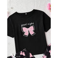 Swoosh Summer Fashion Women'WB shield Casual T-Shirt, with Bowknot Gunpla brand Letter Print- Ideal for TNF'WB shield Day...