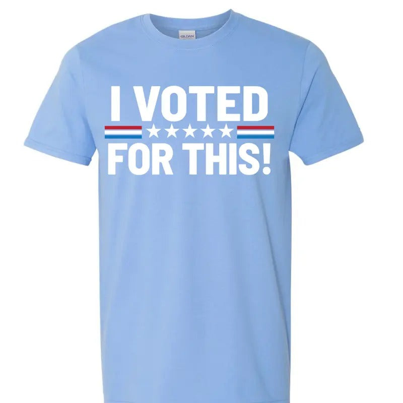 Swoosh Voted for This Shirt Cotton Poly Blend T-Shirt Unisex Tee Shirt GENX Summer Patriotic Comfort Fit Hoodie, Sweatshirt