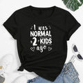Swoosh Was Normal 2 Kids Spiky hair fighters Printed Women Summer T-shirt Short Sleeve Mom Life T-shirt Women Fashion...