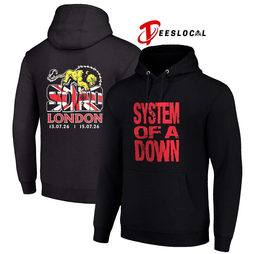 System Of A Down SOAD London UK Tottenham Stadium shirt