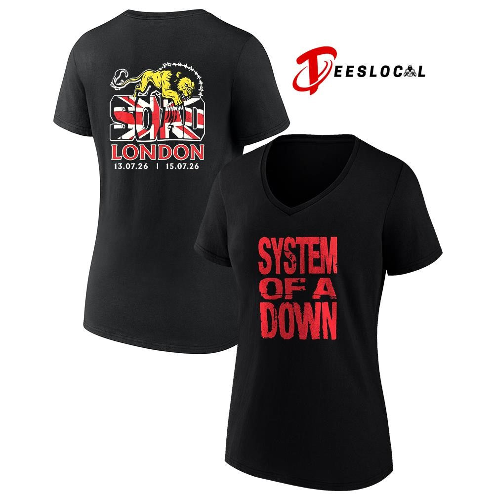 System Of A Down SOAD London UK Tottenham Stadium shirt