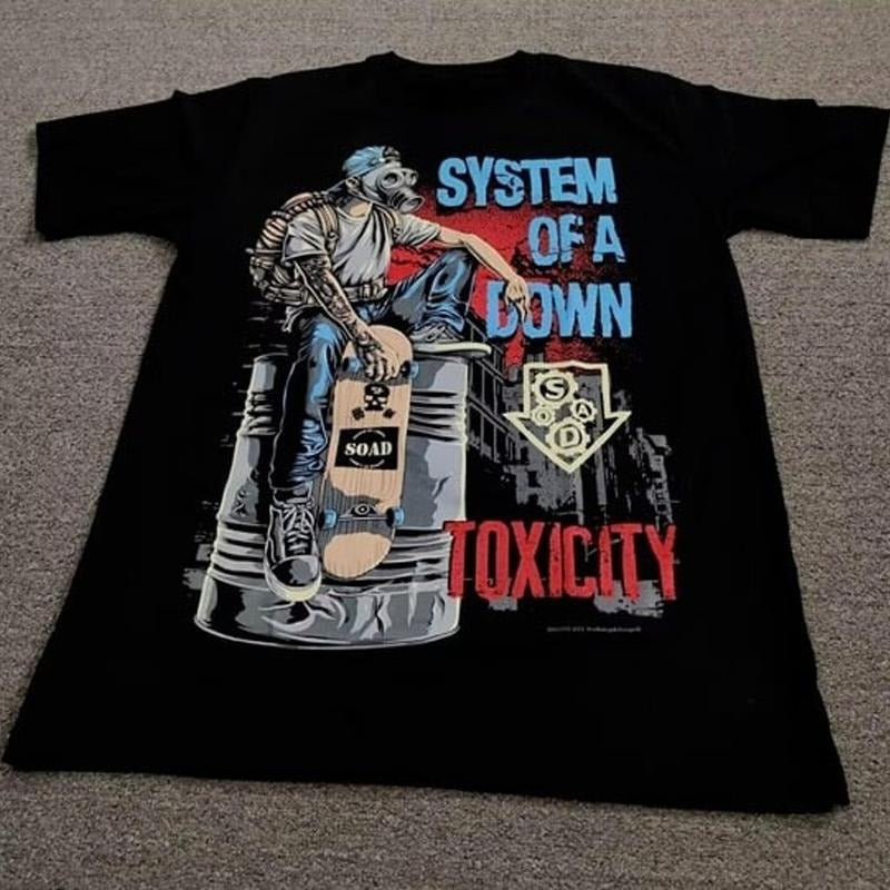 System Of A Down Soad Toxicity Rock Band Black T-shirt Hoodie, Sweatshirt | RetroVerseTees.com