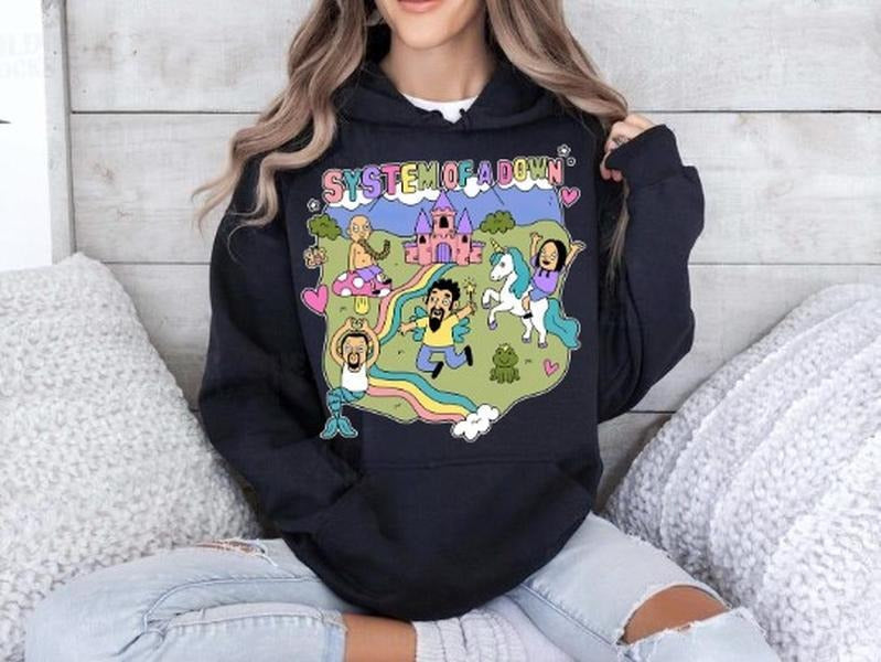 System of a Down Hoodie - System of a Down Unisex Metal Band Cozy Hoodie T-Shirts, Sweatshirt | RetroVerseTees.com