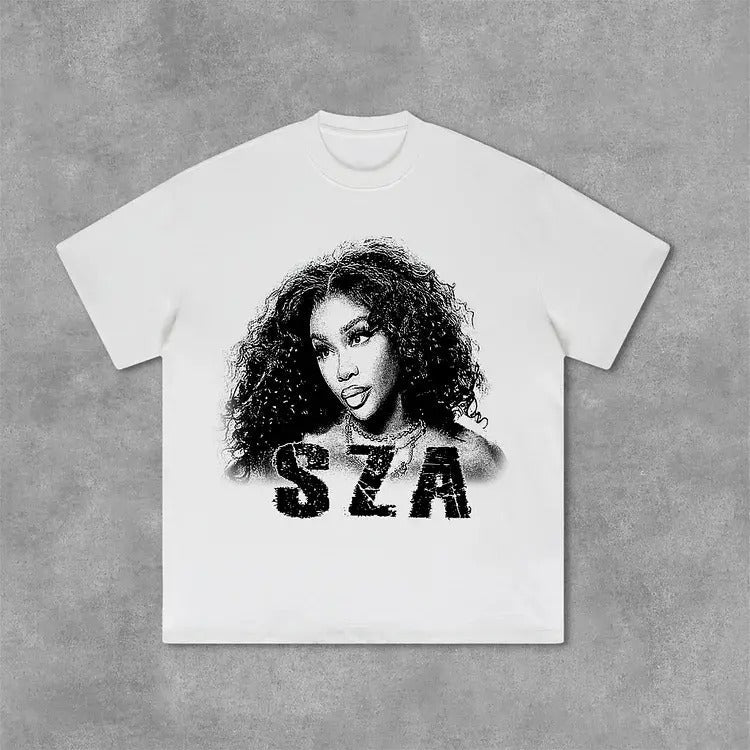 Sza Graphic Print Cotton T-Shirt, S to 4XL, Menswear Hoodie, Sweatshirt | RetroVerseTees.com