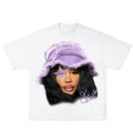 Sza Purple Rap Star Graphi Rap Tee Shirt Crewneck Streetwear Hoodie, Sweatshirt | RetroVerseTees.com