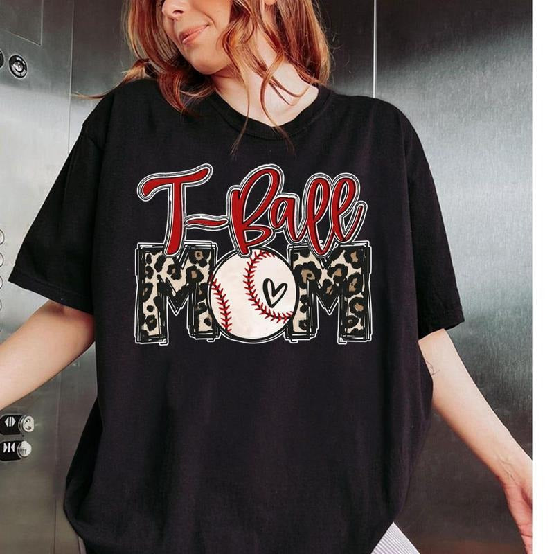 T-Ball Mom Shirt, Teeball Mom , Tee Ball Leopard  T-shirt Hoodie, Sweatshirt | RetroVerseTees.com