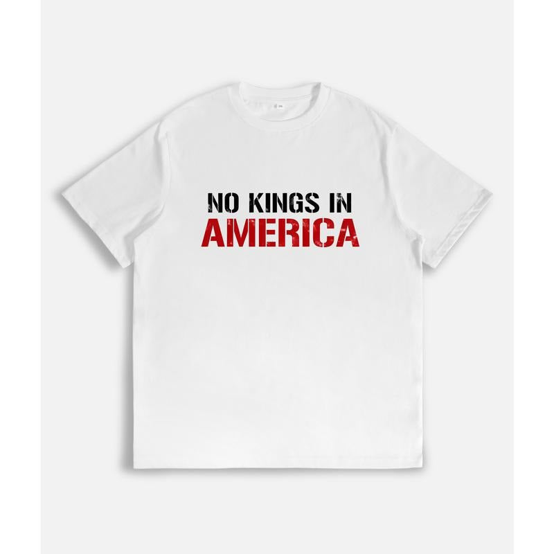 T-Shirt with "TNF KINGS Red plumber brand AMERICA" Bold Slogan Print style 02 Hoodie, Sweatshirt | RetroVerseTees.com