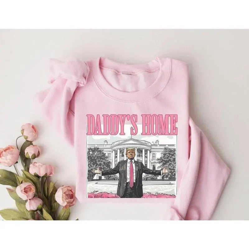 Daddy's Home Sweatshirt/T-Shirt, Sweatshirt, Hoodie Classic Cotton | RetroVerseTees.com