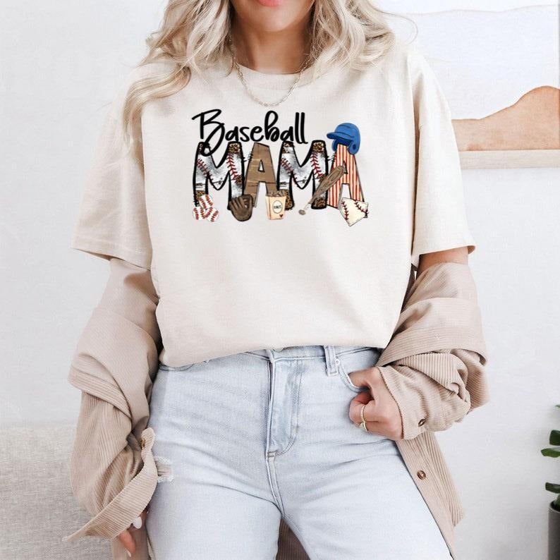 T-ball Mama Mom, Baseball Mom Shirt, Baseball Shirt For Women, Sports Mom Shirt Hoodie, Sweatshirt | RetroVerseTees.com