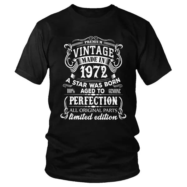 T-shirt Vintage 1972 Hoodie, Sweatshirt | RetroVerseTees.com