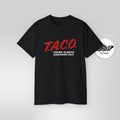 T.A.C.O. Parody Shirt – Trump Always Chickens Out – Retro DARE Style Meme Tee Hoodie, Sweatshirt | RetroVerseTees.com