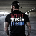 TATTOOS, FITNESS, & FREEDOM USA EDITION MEN'S T-SHIRT Hoodie, Sweatshirt | RetroVerseTees.com