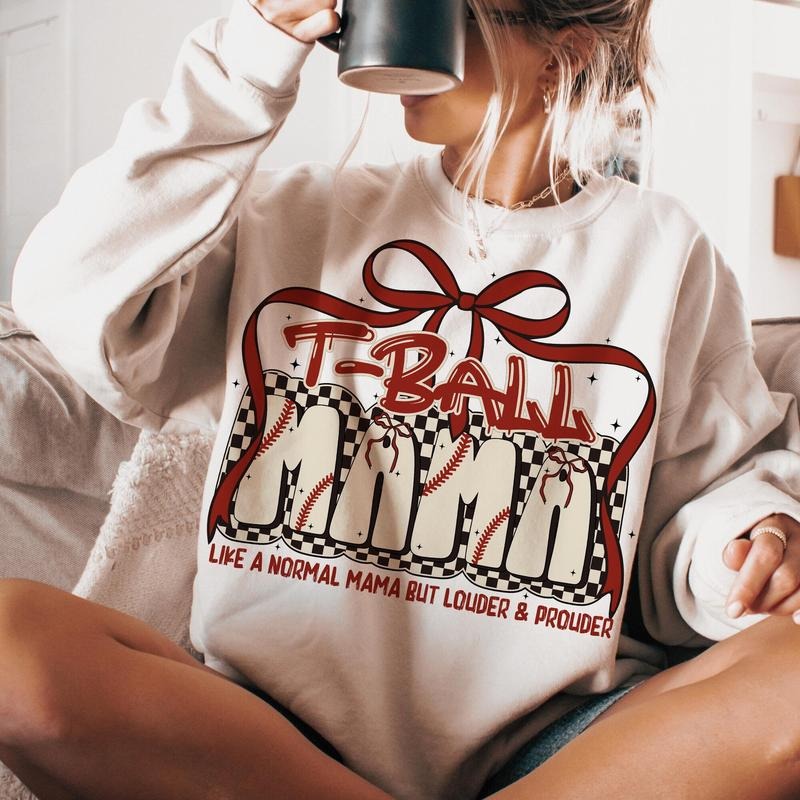 TBall Mama Shirt Shirt, Coquette Bow Shirt Shirt, TBall Mama Shirt Shirt, Cheer TBall Mom Shirt, TBall Shirt, Game Day...