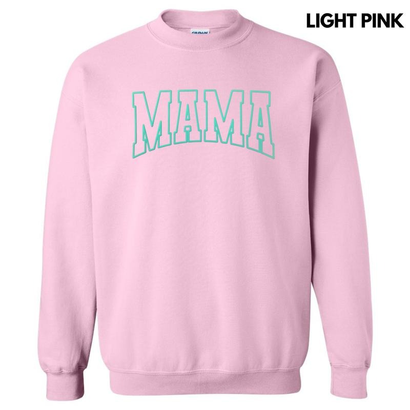 TEAL Mama Puff Outline Sweatshirt T-Shirts, Hoodie | RetroVerseTees.com