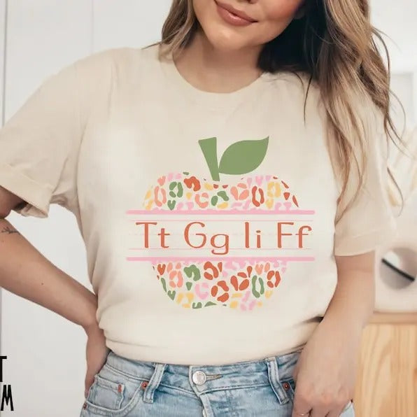 TGIF Teacher Shirt, Happy Friyay Shirt, Gift for Teacher, Leopard Print Teacher Shirt, Friday Weekend Shirt, Friyay...