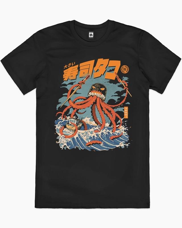 THE TAKO SUSHI T-SHIRT, Men Summer Fashion Cotton, Cotton Menswear, S to 3XL Soft Top Hoodie, Sweatshirt | RetroVerseTees.com