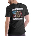 THEIR SACRIFICE OUR FREEDOM T Shirt, Patriotic, Unisex, Cotton Hoodie, Sweatshirt | RetroVerseTees.com