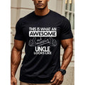 THIS IS WHAT AN AWESOME Amazing UNCLE And LOOKS LIKE Idea Tee, Uncle Birthday Gifts, Crew Neck Graphicng, Regular Fit,...