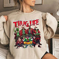 THUGLIFE Christmas Shirt, Christmas Movies Shirt, Xmas Graphic Tee Comfort Cotton Hoodie, Sweatshirt | RetroVerseTees.com