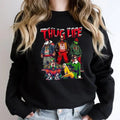 THUGLIFE Christmas Sweatshirt, Christmas Movies Shirt, Friends Gifts for Women Holiday Crewneck Xmas, Xmas Graphic Tee Hoodie