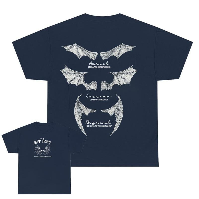TNF Bat Boys Comfort Shirt, Vintage Acotar Bookish Tshirt, TNF Night Court Illyrians, WB shield Court FOG Thorn Gunpla...