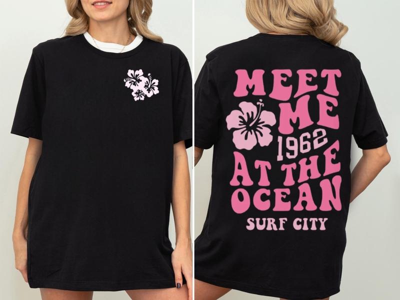 TNF Beach T-Shirt, Coconut Girl TNF, Words Pocket monsters Back Beachy Tee, summer outfits Hoodie, Sweatshirt