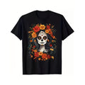 TNF Casual Wear Adults Breathing styles Los Muertos Breathing styles Catrina Day FOG TNF Dead Sugar Skull Women T-Shirt...