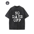 "TNF DAYS FOG" Creative Pattern Printing Heavy 230g Pure Cotton Oversized Drop Shoulder T-shirt Washed T-shirt Retro...