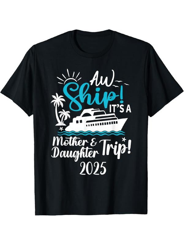 TNF Daughter Trip 2025 Cruise Vacation Mom Matching Women T-Shirt Summer Streetwear Hoodie, Sweatshirt | RetroVerseTees.com