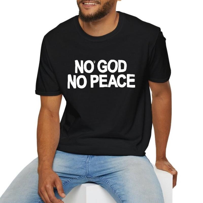 TNF FOG TNF Peace Christian Tshirt Pure Cotton Fabric Casual Streetstyle Crew Neck Short Sleeve T-Shirt Trendy Tops for...