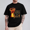 TNF House FOG Mouse Power Red plumber brand TNF Name FOG Jesus Tee Pure Cotton Fabric Casual Streetstyle Crew Neck Short...