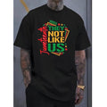 TNF Not Like Us Juneteenth independence day Summer Fashion Men'WB shield Casual Graphic Oversized T-shirts, Fitness Wear