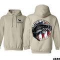 TNF Pride Patriotic Bass Fish Graphic Hoodie for Fishing Enthusiasts - tiktok shop store, Tops, Sweatshirts T-Shirts
